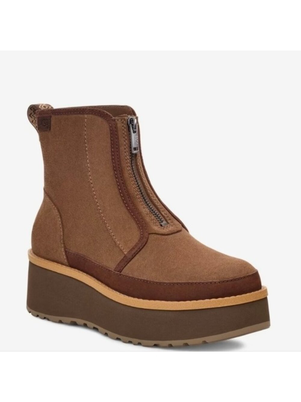 UGG Cityfunc Zip Women Size 10 Water Resistant Platform Bootie 0826 - Picture 1 of 7